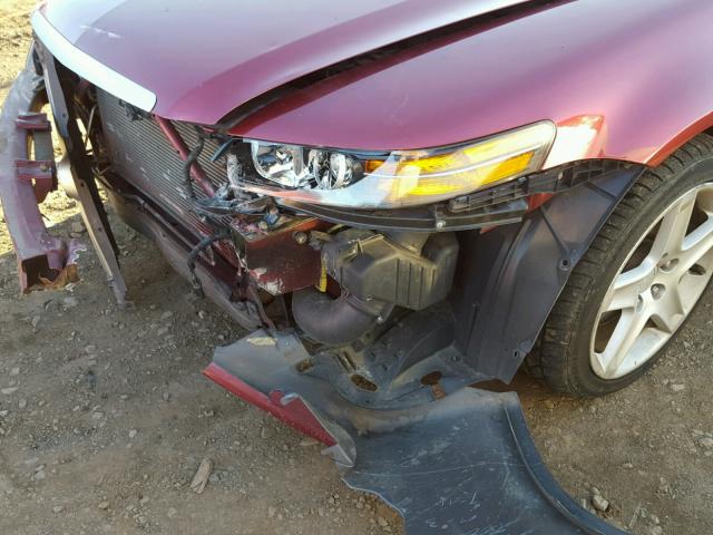 19UUA66265A016443 - 2005 ACURA TL BURGUNDY photo 9