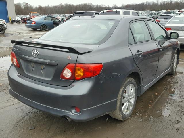 2T1BU4EE2AC328939 - 2010 TOYOTA COROLLA BA GRAY photo 4