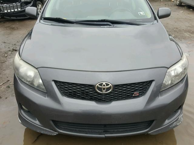 2T1BU4EE2AC328939 - 2010 TOYOTA COROLLA BA GRAY photo 7