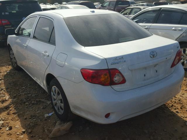 JTDBL40E499091396 - 2009 TOYOTA COROLLA BA WHITE photo 3