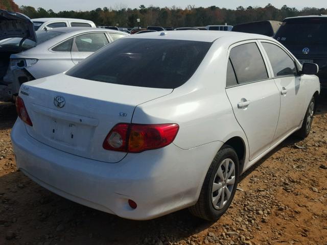 JTDBL40E499091396 - 2009 TOYOTA COROLLA BA WHITE photo 4