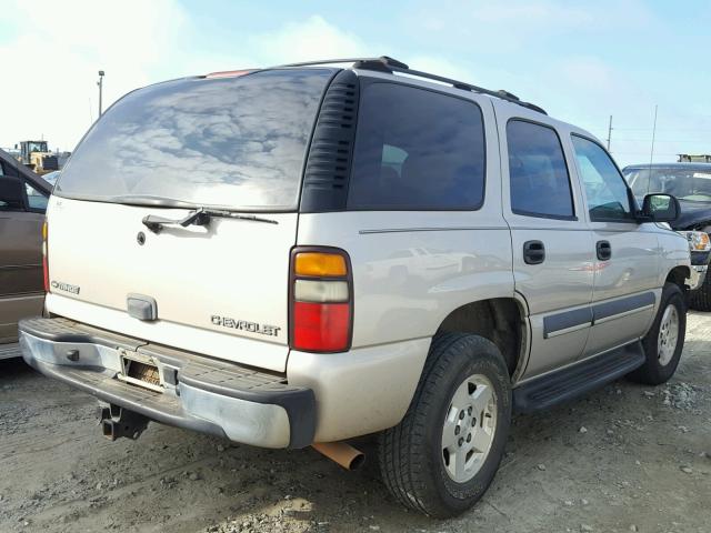 1GNEC13ZX4R172803 - 2004 CHEVROLET TAHOE C150 BEIGE photo 4