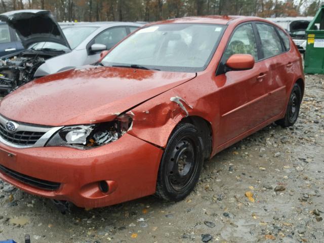 JF1GH61609H810181 - 2009 SUBARU IMPREZA 2. ORANGE photo 9