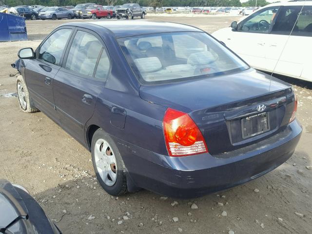 KMHDN46D95U097019 - 2005 HYUNDAI ELANTRA GL BLUE photo 3