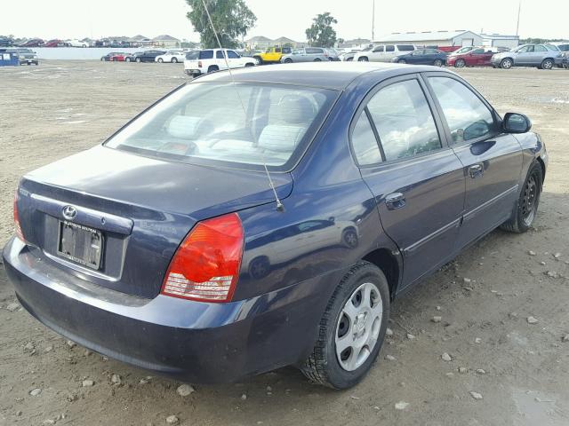 KMHDN46D95U097019 - 2005 HYUNDAI ELANTRA GL BLUE photo 4