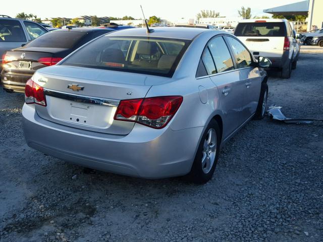 1G1PC5SB5D7184990 - 2013 CHEVROLET CRUZE LT SILVER photo 4