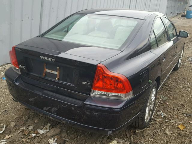 YV1RS592482671071 - 2008 VOLVO S60 2.5T BLUE photo 4