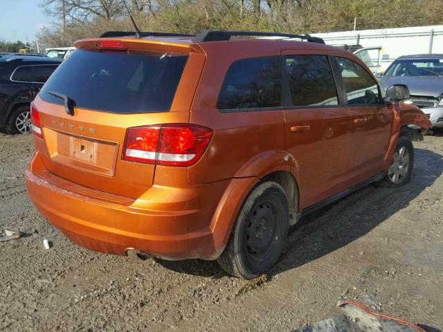 3D4PG4FB9BT505425 - 2011 DODGE JOURNEY EX ORANGE photo 4