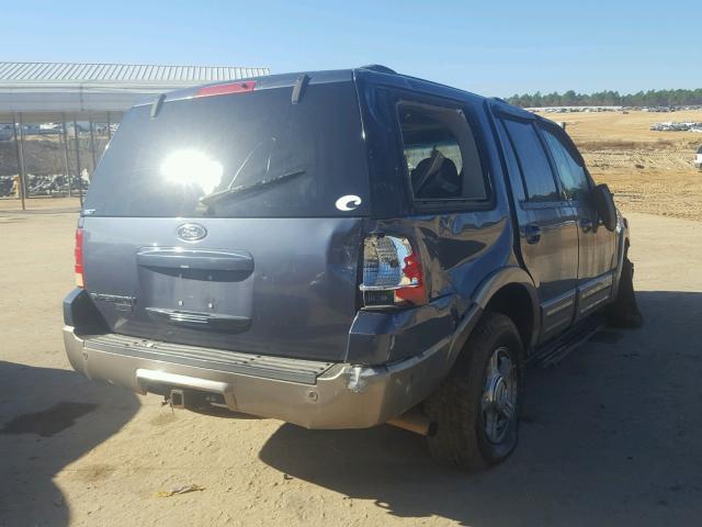 1FMEU17L93LA46585 - 2003 FORD EXPEDITION BLUE photo 4