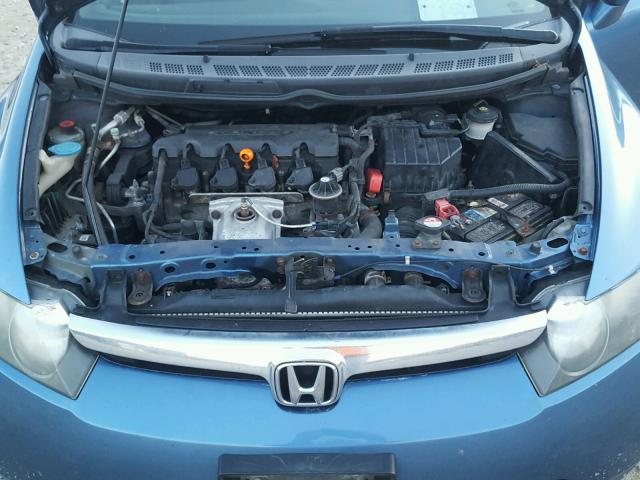 2HGFA16507H504376 - 2007 HONDA CIVIC LX BLUE photo 7