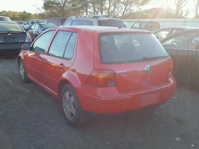 WVWGC31J4XW349409 - 1999 VOLKSWAGEN GOLF GLS RED photo 3