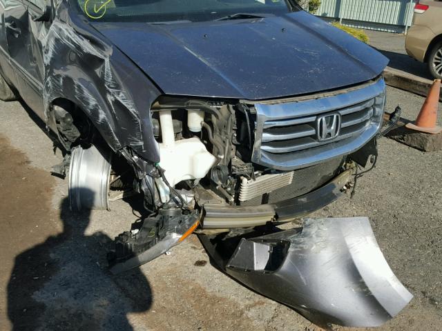 5FNYF4H58FB035842 - 2015 HONDA PILOT EXL GRAY photo 9