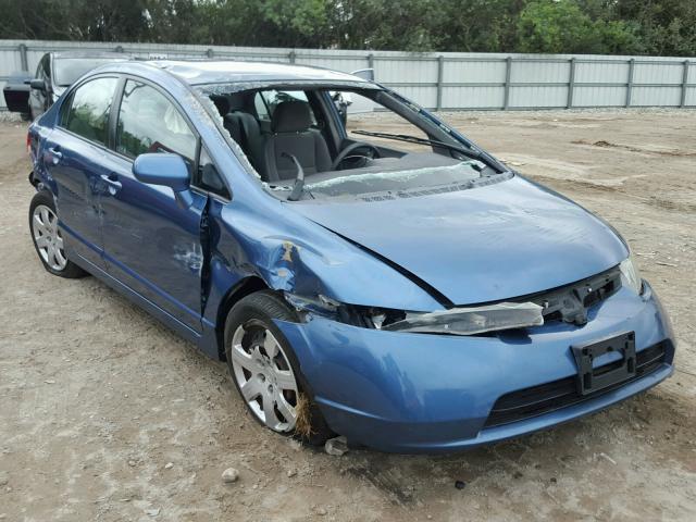 2HGFA16568H517540 - 2008 HONDA CIVIC LX BLUE photo 1