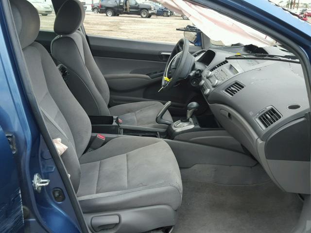 2HGFA16568H517540 - 2008 HONDA CIVIC LX BLUE photo 5