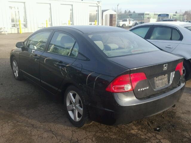 2HGFA16587H105098 - 2007 HONDA CIVIC LX BLACK photo 3