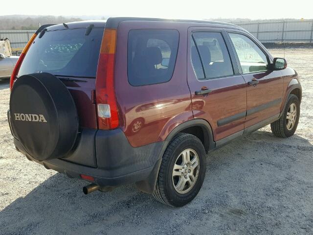 SHSRD78893U107710 - 2003 HONDA CR-V EX BURGUNDY photo 4