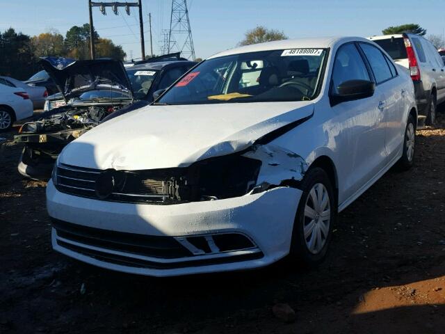 3VW267AJ9GM236366 - 2016 VOLKSWAGEN JETTA S WHITE photo 2