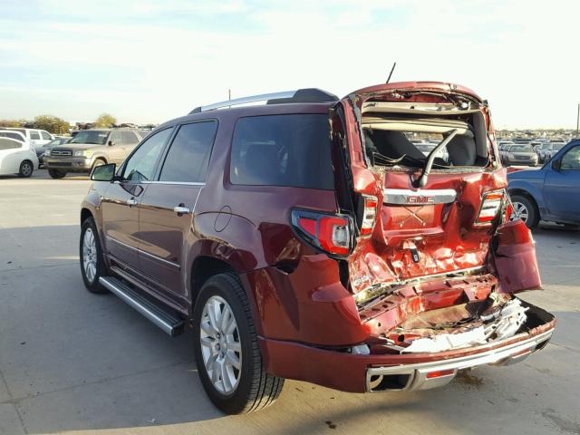 1GKKRTKD8FJ123391 - 2015 GMC ACADIA DEN RED photo 3