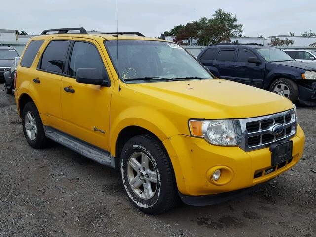 1FMCU49319KB31490 - 2009 FORD ESCAPE HYB YELLOW photo 1