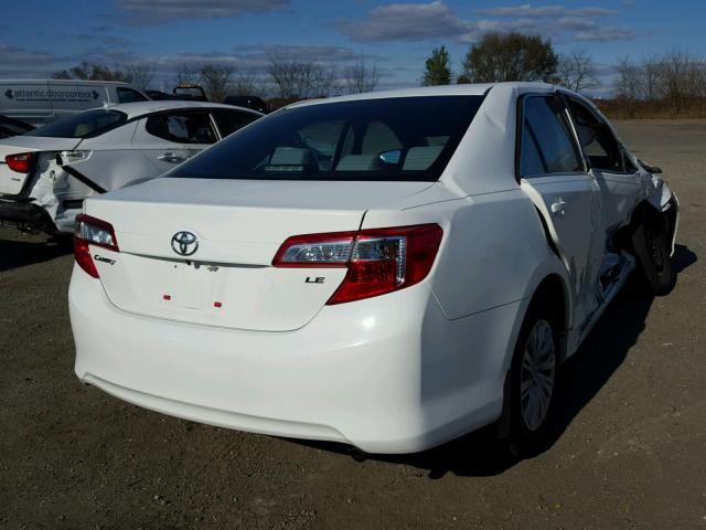 4T1BF1FK7CU565814 - 2012 TOYOTA CAMRY BASE WHITE photo 4