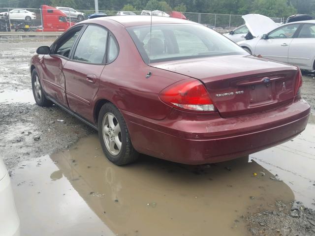 1FAHP55U94A133403 - 2004 FORD TAURUS SES RED photo 3