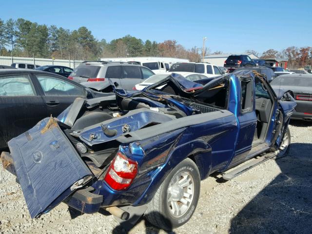1FTYR14U77PA07072 - 2007 FORD RANGER SUP BLUE photo 4