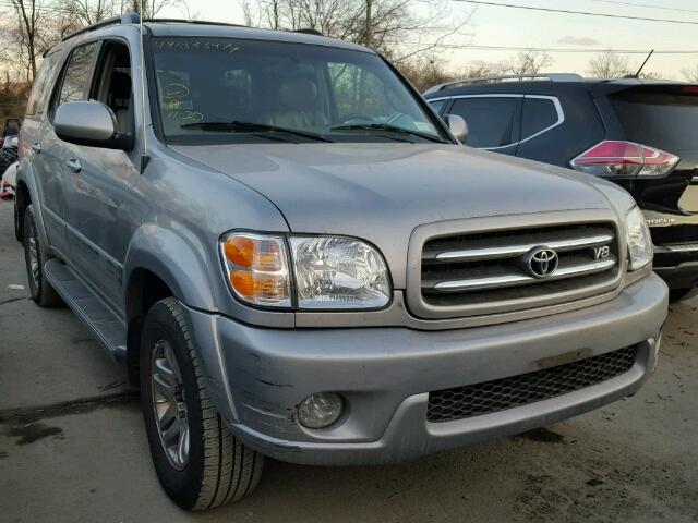 5TDBT48A63S142911 - 2003 TOYOTA SEQUOIA LI SILVER photo 1