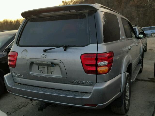 5TDBT48A63S142911 - 2003 TOYOTA SEQUOIA LI SILVER photo 4