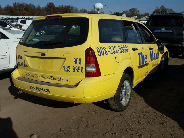 1FAHP36NX5W239732 - 2005 FORD FOCUS ZXW YELLOW photo 4