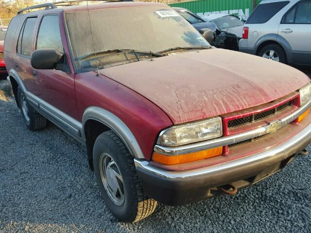 1GNDT13W9Y2317278 - 2000 CHEVROLET BLAZER BURGUNDY photo 1