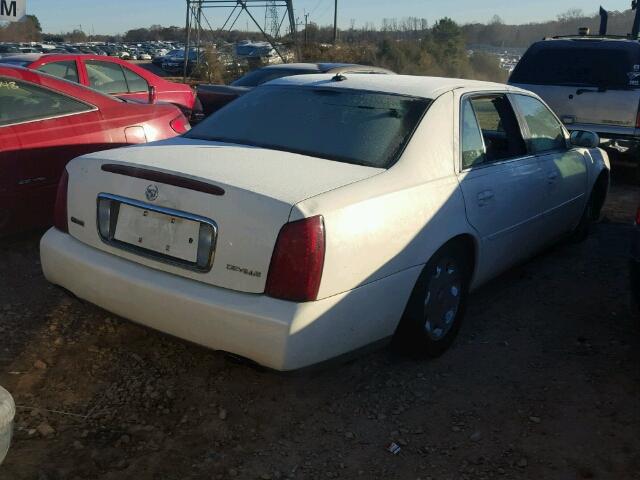 1G6KD54Y54U125040 - 2004 CADILLAC DEVILLE WHITE photo 4