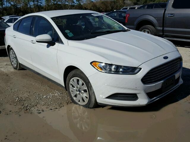 1FA6P0G77E5366563 - 2014 FORD FUSION S WHITE photo 1