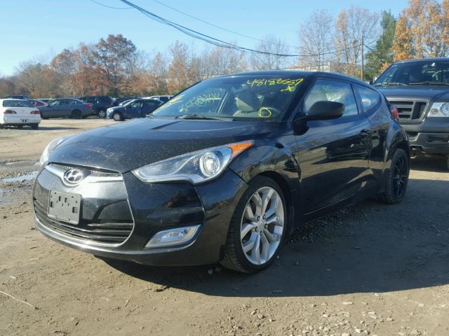 KMHTC6AD4CU077472 - 2012 HYUNDAI VELOSTER B BLACK photo 2