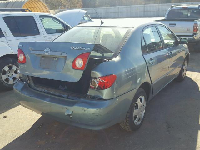 1NXBR32E45Z440873 - 2005 TOYOTA COROLLA CE TEAL photo 4