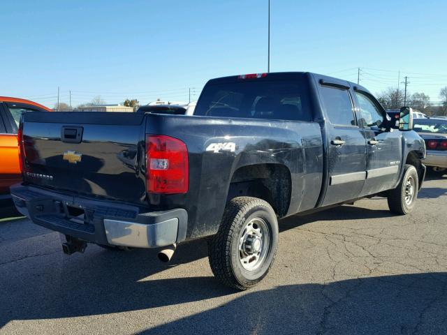 1GCHK23K08F156182 - 2008 CHEVROLET SILVERADO BLACK photo 4