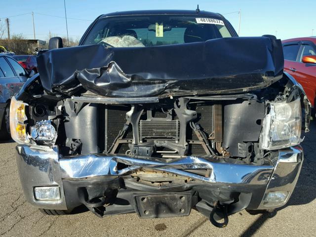 1GCHK23K08F156182 - 2008 CHEVROLET SILVERADO BLACK photo 9