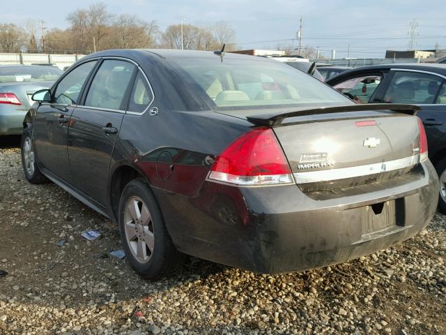 2G1WT57K791213317 - 2009 CHEVROLET IMPALA 1LT BLACK photo 3