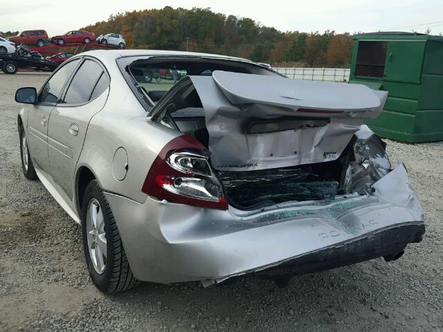 2G2WP552281100828 - 2008 PONTIAC GRAND PRIX SILVER photo 3