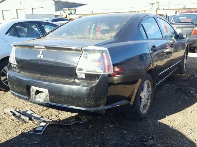 4A3AB76S45E068339 - 2005 MITSUBISHI GALANT GTS BLACK photo 4