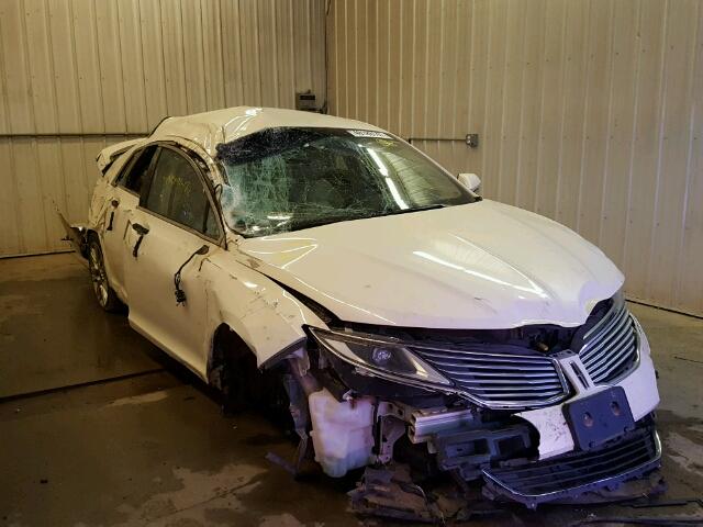 3LN6L2G99DR825697 - 2013 LINCOLN MKZ WHITE photo 1