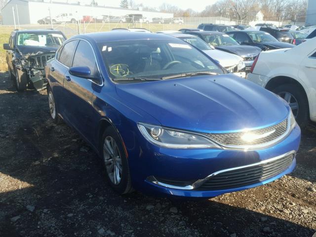 1C3CCCAB2FN542495 - 2015 CHRYSLER 200 LIMITE BLUE photo 1