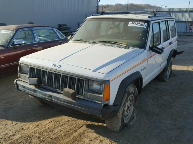 1J4FJ88S4ML630727 - 1991 JEEP CHEROKEE S WHITE photo 2