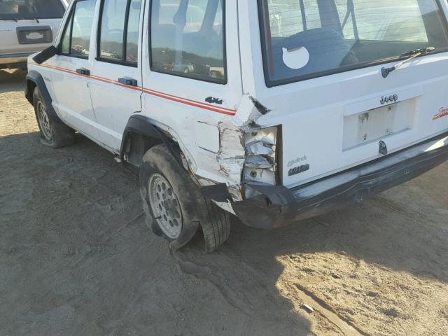 1J4FJ88S4ML630727 - 1991 JEEP CHEROKEE S WHITE photo 9