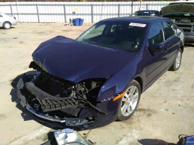 3FAHP08127R164524 - 2007 FORD FUSION SEL BLUE photo 2