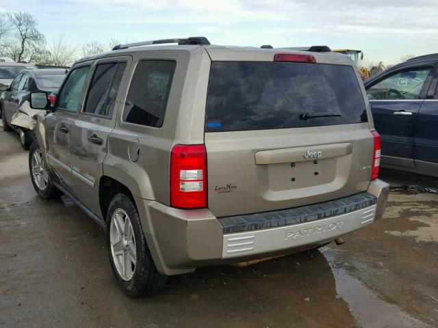 1J8FT48W68D626828 - 2008 JEEP PATRIOT LI GOLD photo 3