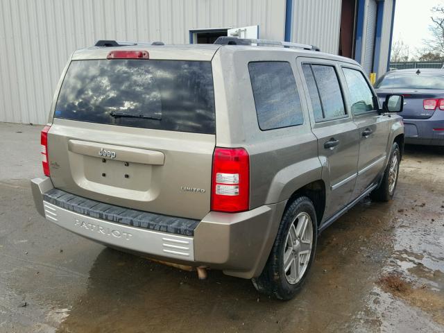 1J8FT48W68D626828 - 2008 JEEP PATRIOT LI GOLD photo 4