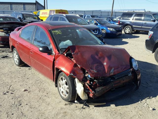 1B3ES56C13D127711 - 2003 DODGE NEON SXT RED photo 1