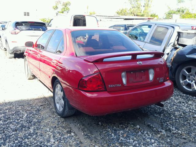 3N1CB51A15L550090 - 2005 NISSAN SENTRA 1.8 RED photo 3