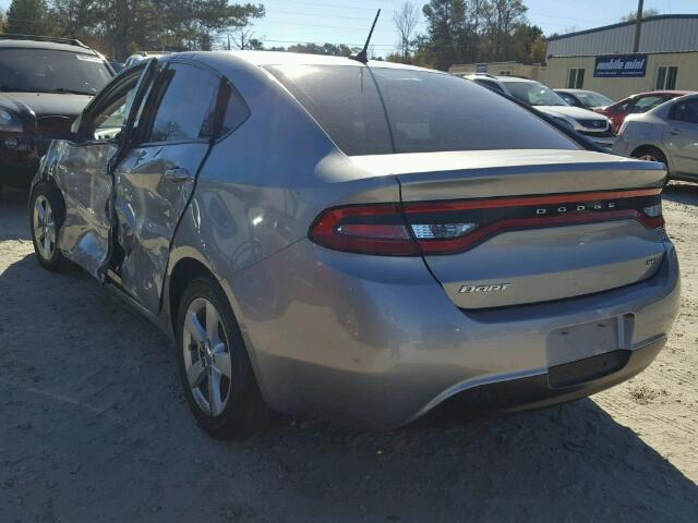 1C3CDFBB0FD223244 - 2015 DODGE DART SXT SILVER photo 3