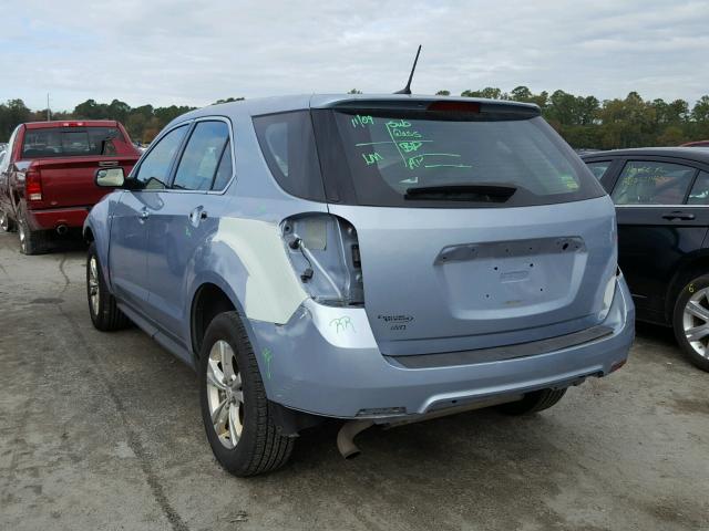 2GNFLEEK1E6151069 - 2014 CHEVROLET EQUINOX LS BLUE photo 3